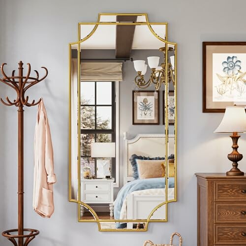 Kelly Miller Large Gold Full Length Mirror