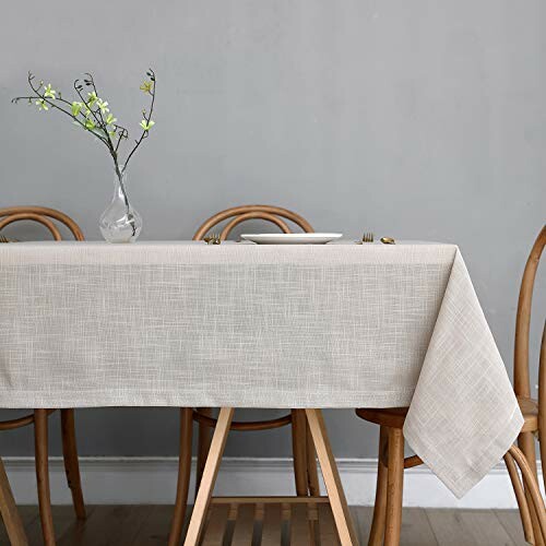 Maxmill Lux Faux Linen Table Cloth