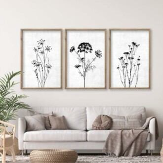 Flower Plant Wall Art Decor