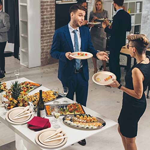 Gezond 250Pcs Disposable Paper Plates Set