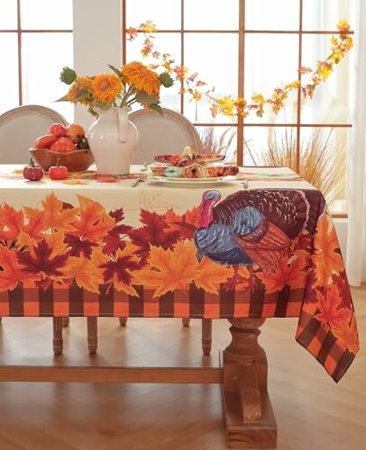 Honellaty Thanksgiving Tablecloth